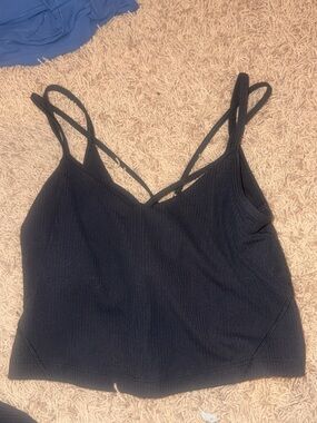 lululemon athletica Black Strappy Tank Top